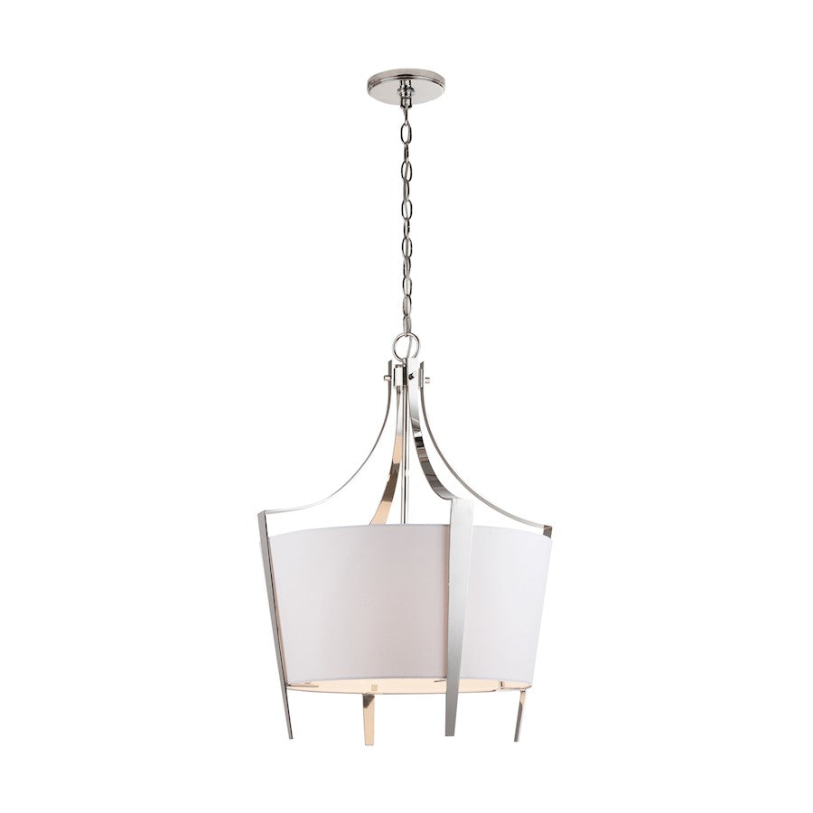 1 Light Pendant, Polished Nickel