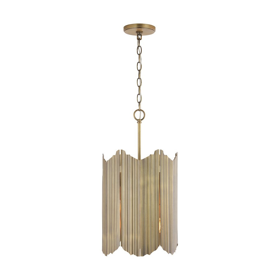 Pendant, Aged Brass