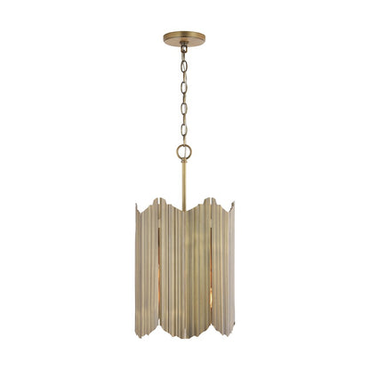 Pendant, Aged Brass