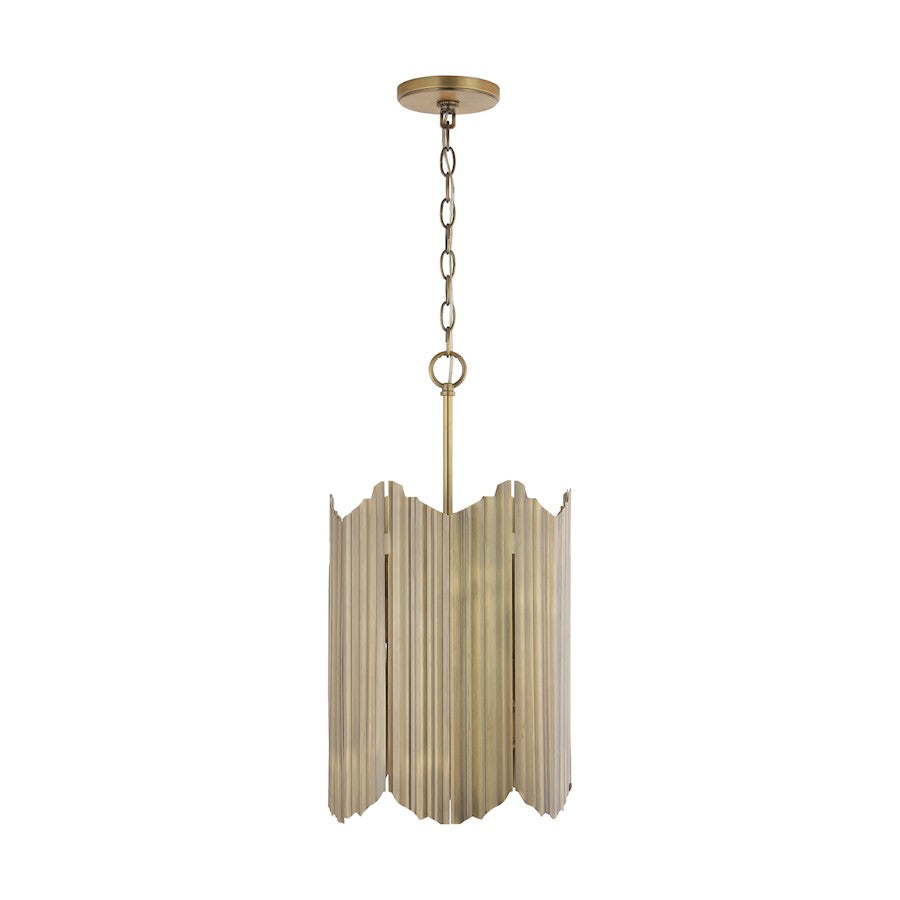 Pendant, Aged Brass