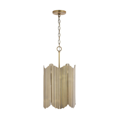 Pendant, Aged Brass