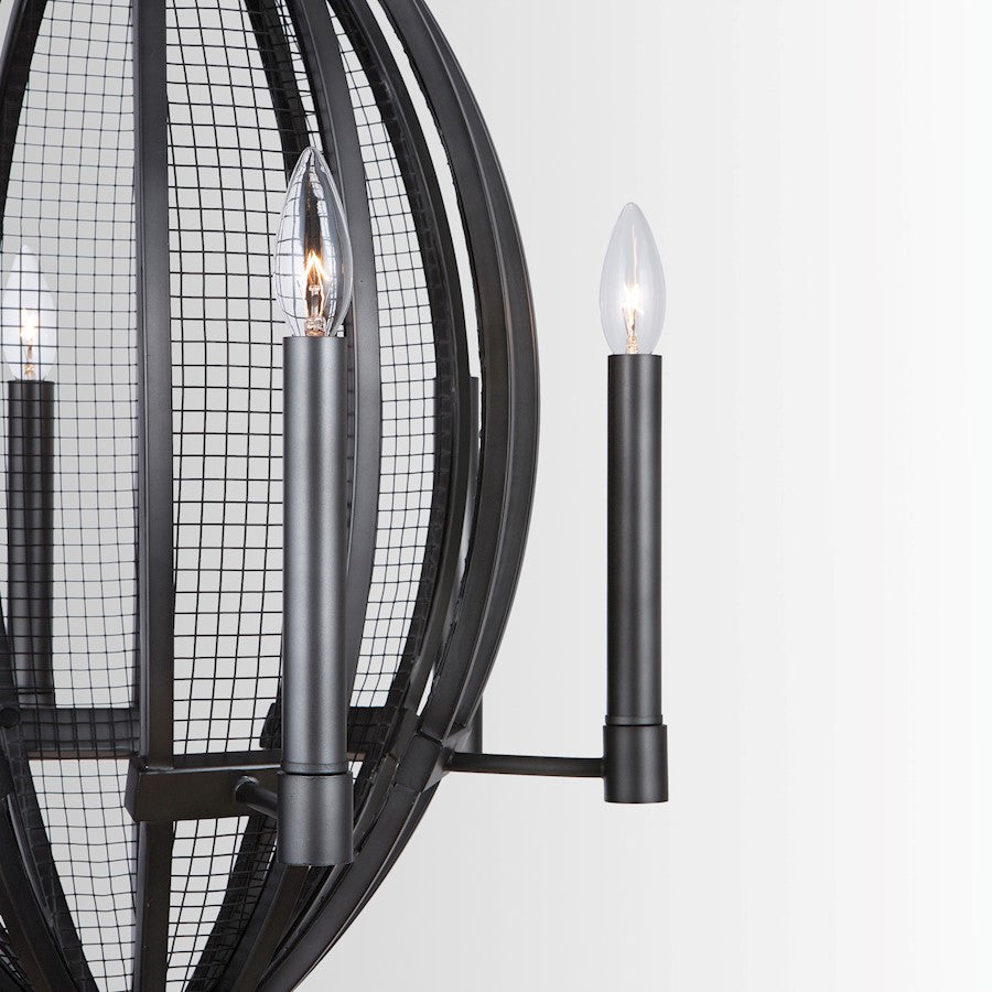 6 Light Pendant, Midnight Grey