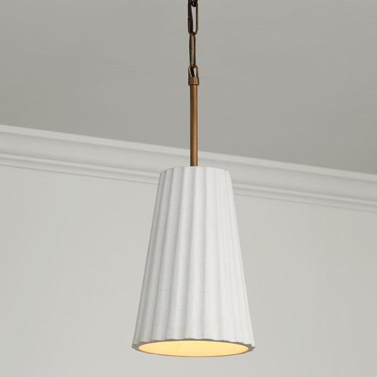 Pendant, Patinaed Brass
