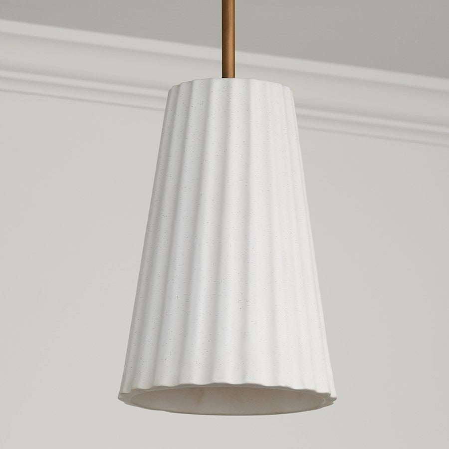 Pendant, Patinaed Brass