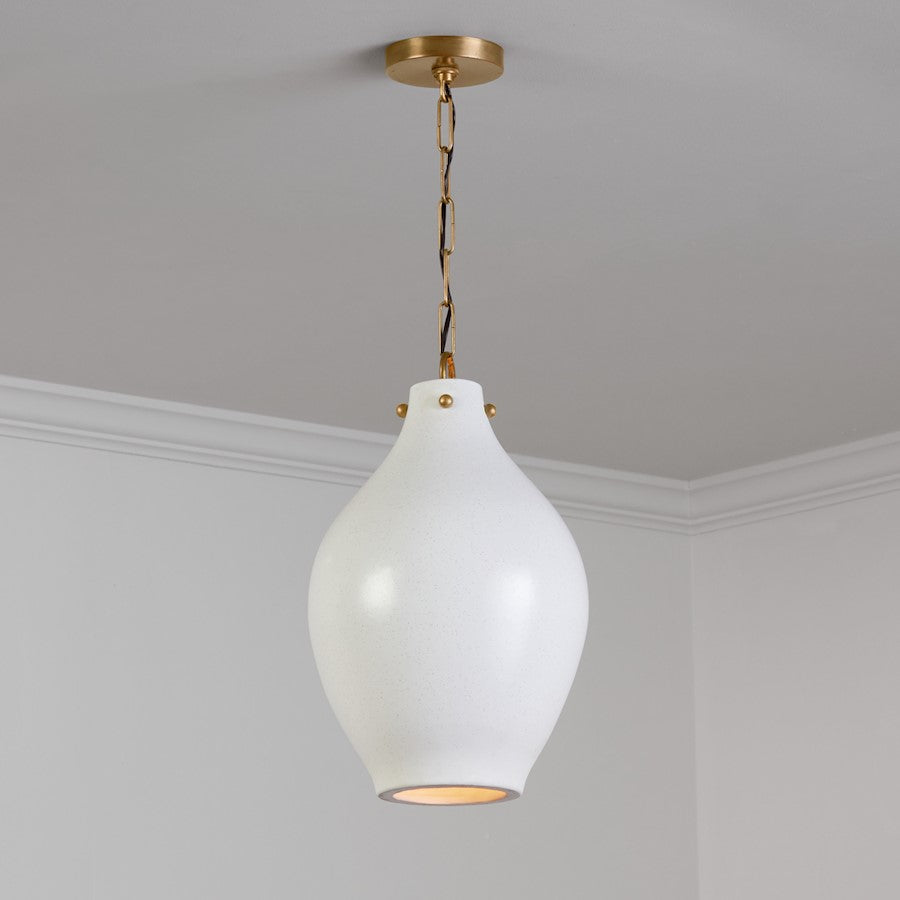 Pendant, Patinaed Brass
