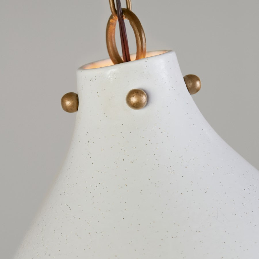 Pendant, Patinaed Brass