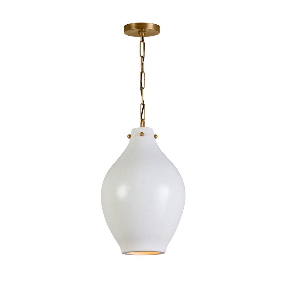 Pendant, Patinaed Brass