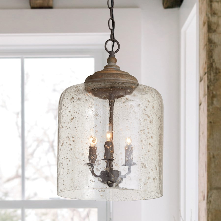 3 Light Pendant, Nordic Grey