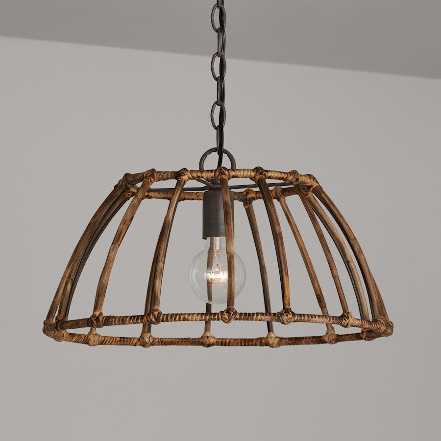 Pendant, Blazed Rattan/Nordic Grey