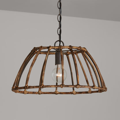 Pendant, Blazed Rattan/Nordic Grey