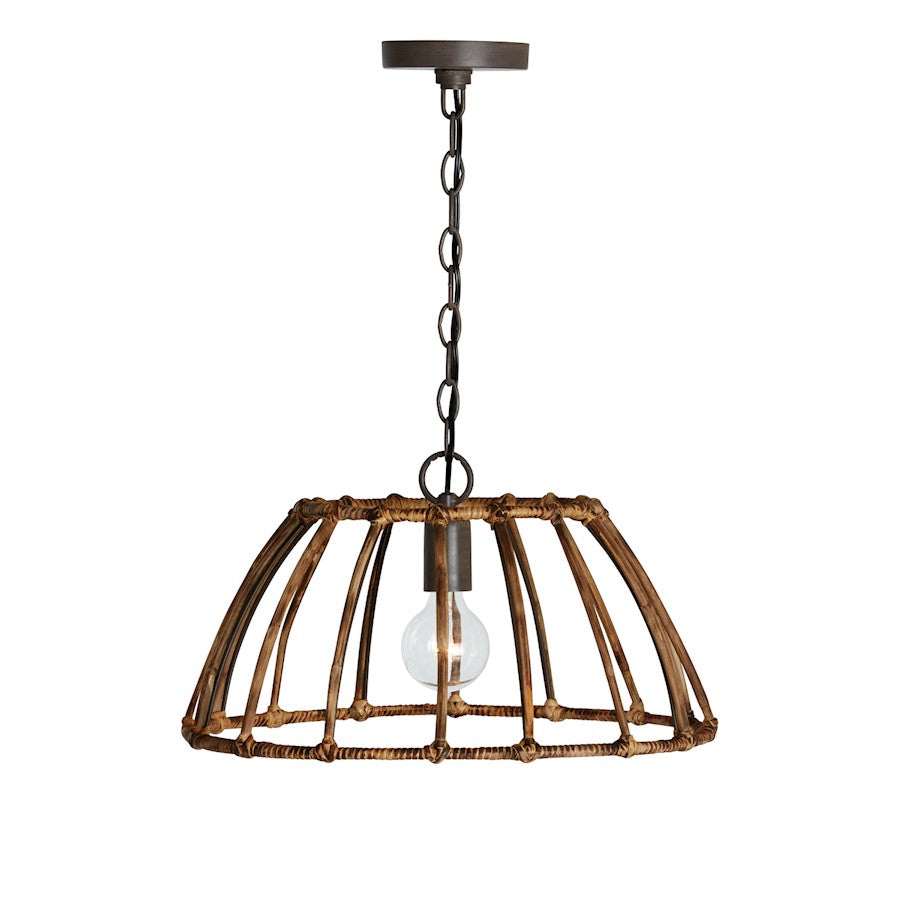Pendant, Blazed Rattan/Nordic Grey