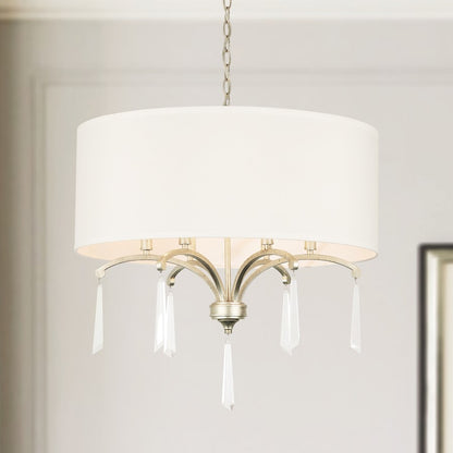6 Light Pendant, Winter Gold