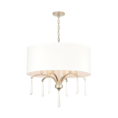 6 Light Pendant, Winter Gold
