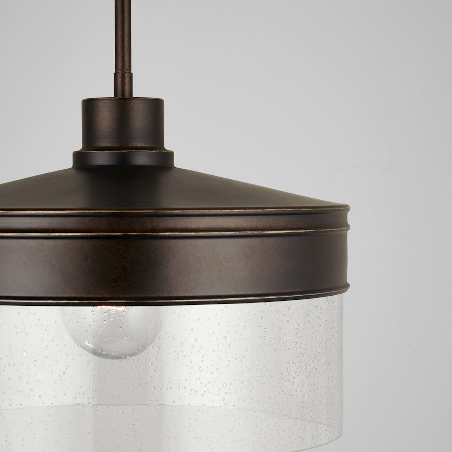 1 Light Pendant, Buffed Bronze