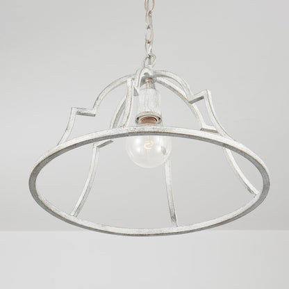 1 Light Pendant, Winter White
