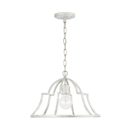 1 Light Pendant, Winter White