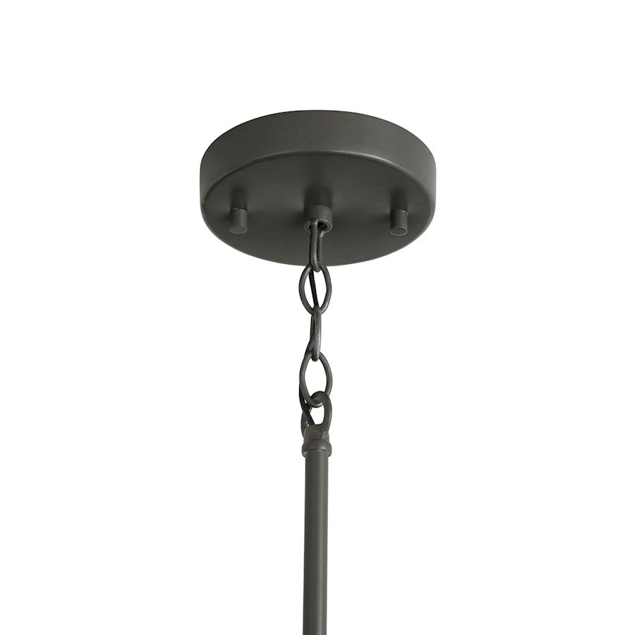 1 Light Pendant, Grey WIron Silk