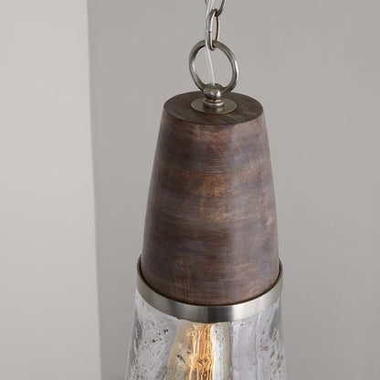 1 Light Pendant, Black Matte Nickel