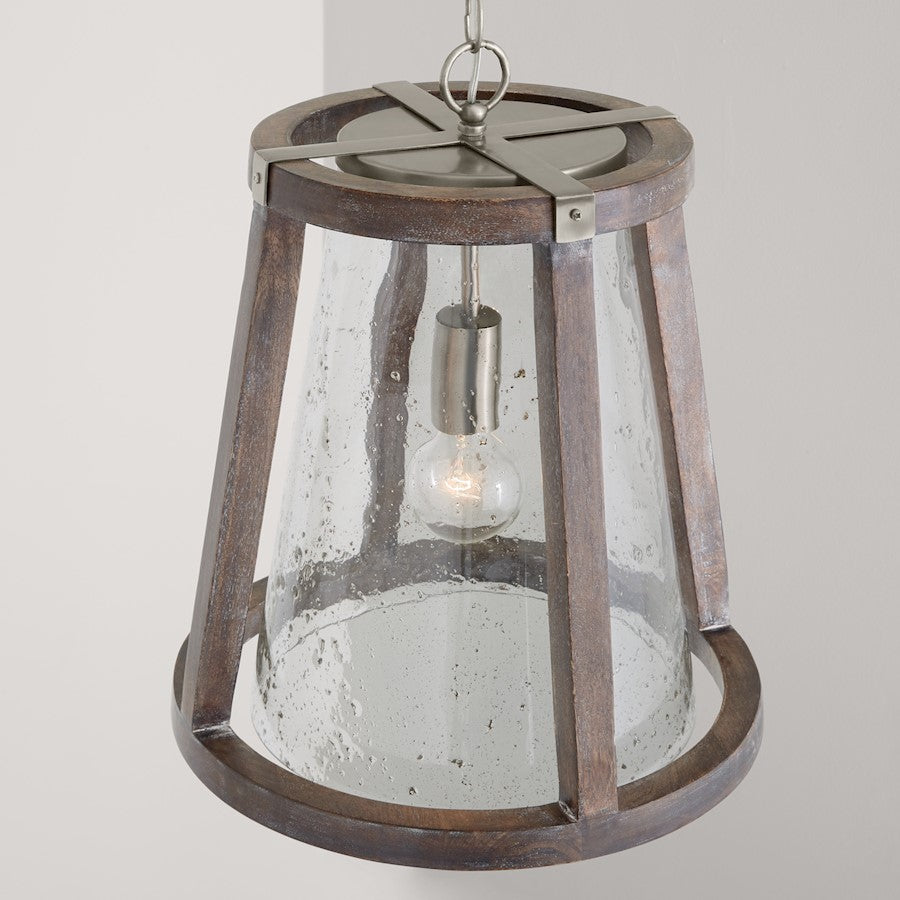 1 Light Pendant, Black Matte Nickel