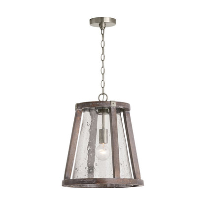 1 Light Pendant, Black Matte Nickel