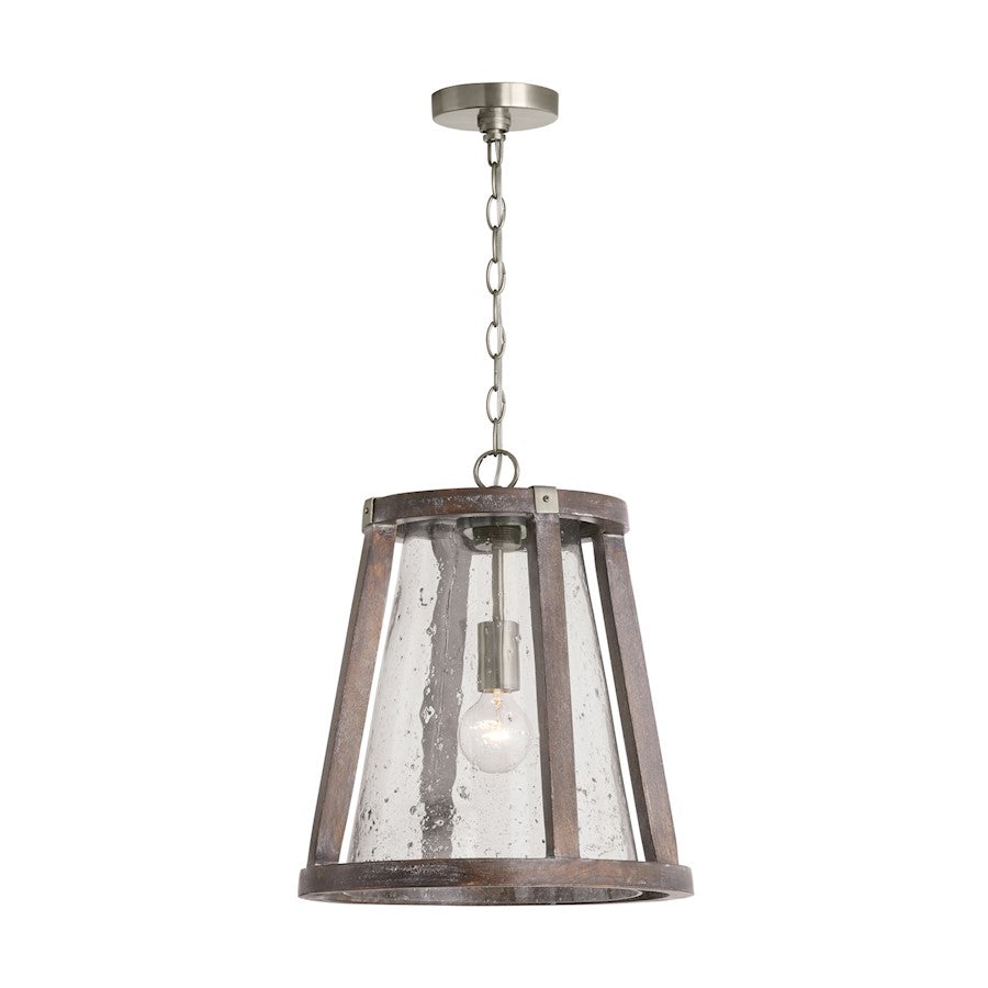 1 Light Pendant, Black Matte Nickel