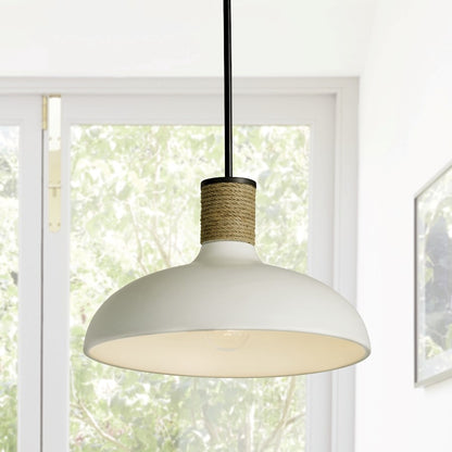 1 Light Large Pendant, Dark Pewter