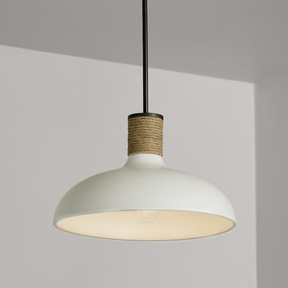 1 Light Large Pendant, Dark Pewter
