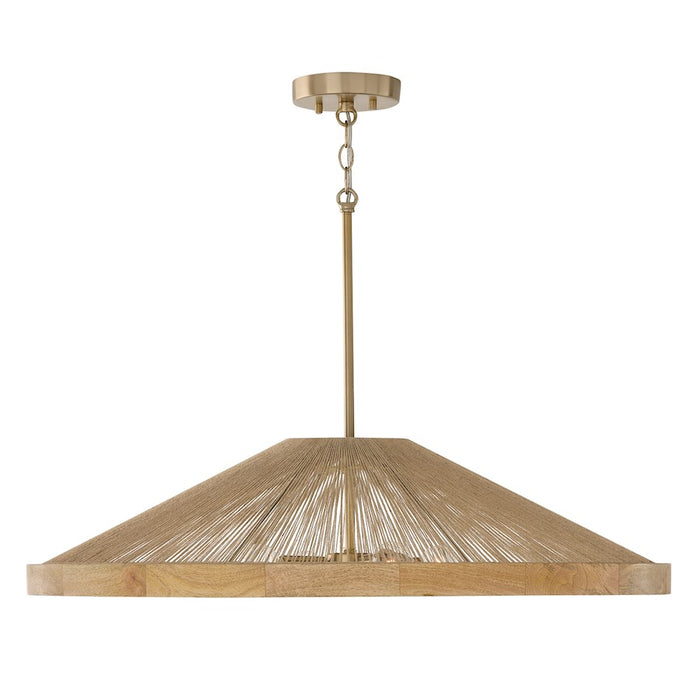 Capital Lighting Maya 4Lt 8" Pendant, Matte Brass/ - 352841MA