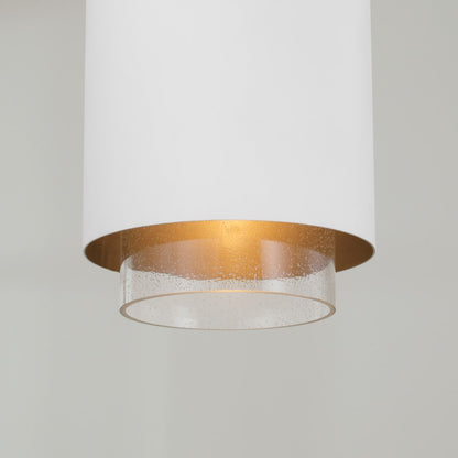 1 Light Pendant, Matte Brass