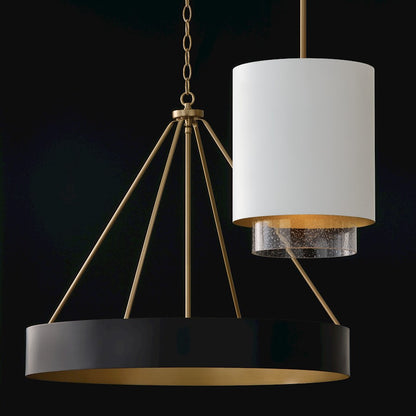 1 Light Pendant, Matte Brass