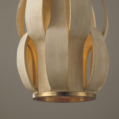 Capital Lighting Willa 1 Light Pendant, Matte Brass