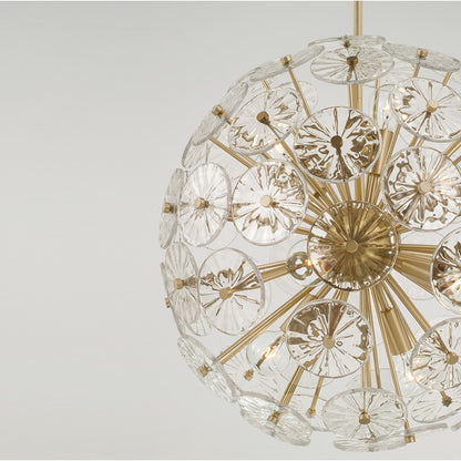 Capital Lighting Emelie 8 Light Pendant, Matte Brass