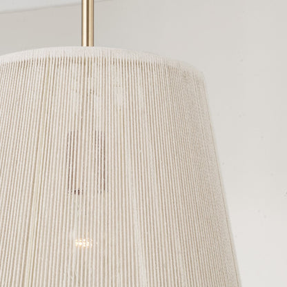Capital Lighting Tara 1 Light 12" Pendant, Matte Brass