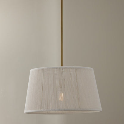 Capital Lighting Tara 1 Light 18" Pendant, Matte Brass