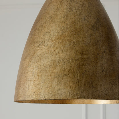 Capital Lighting Francesca 1Lt 13" Pendant, Gold/Textured Metal