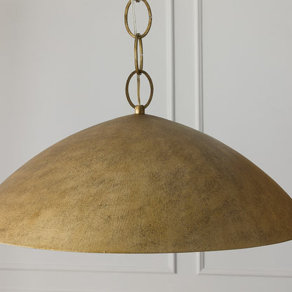 Capital Lighting Francesca 1Lt 24" Pendant, Gold/Textured Metal