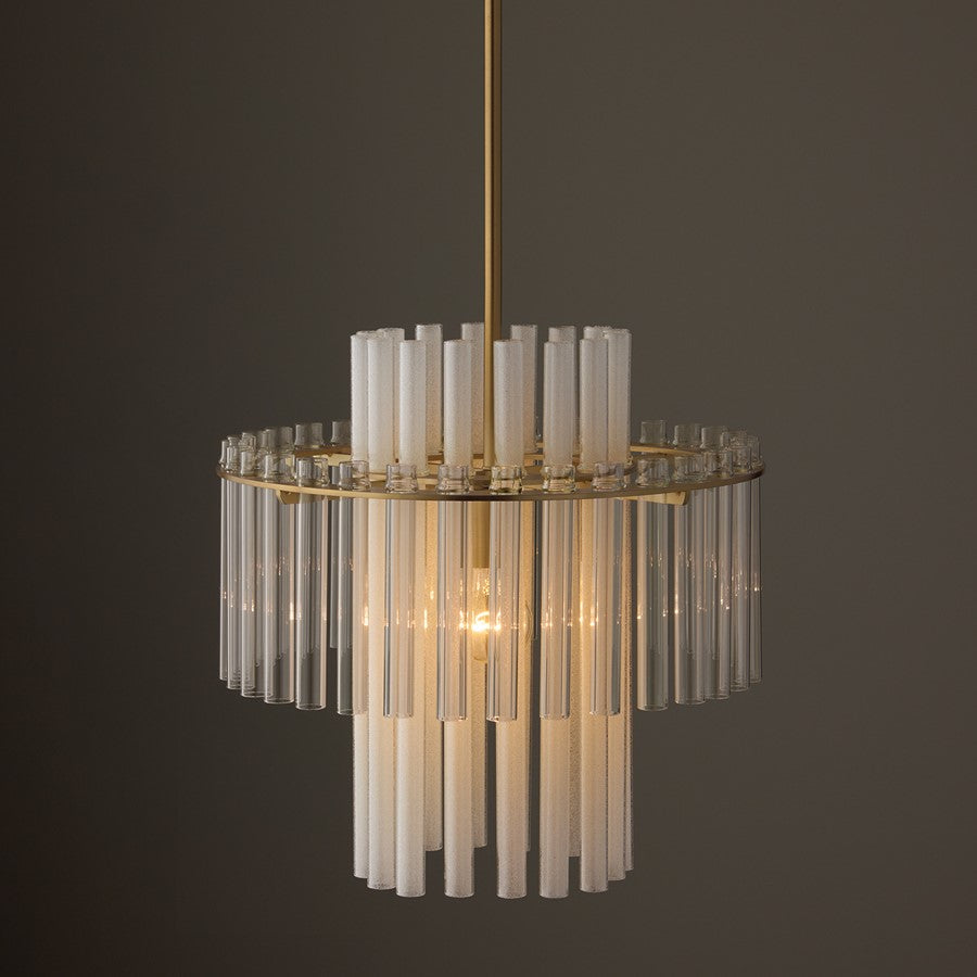 Capital Lighting Blair 1 Light Pendant, Aged Brass