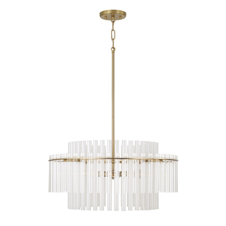 Capital Lighting Blair 4 Light Pendant, Aged Brass - 358741AD