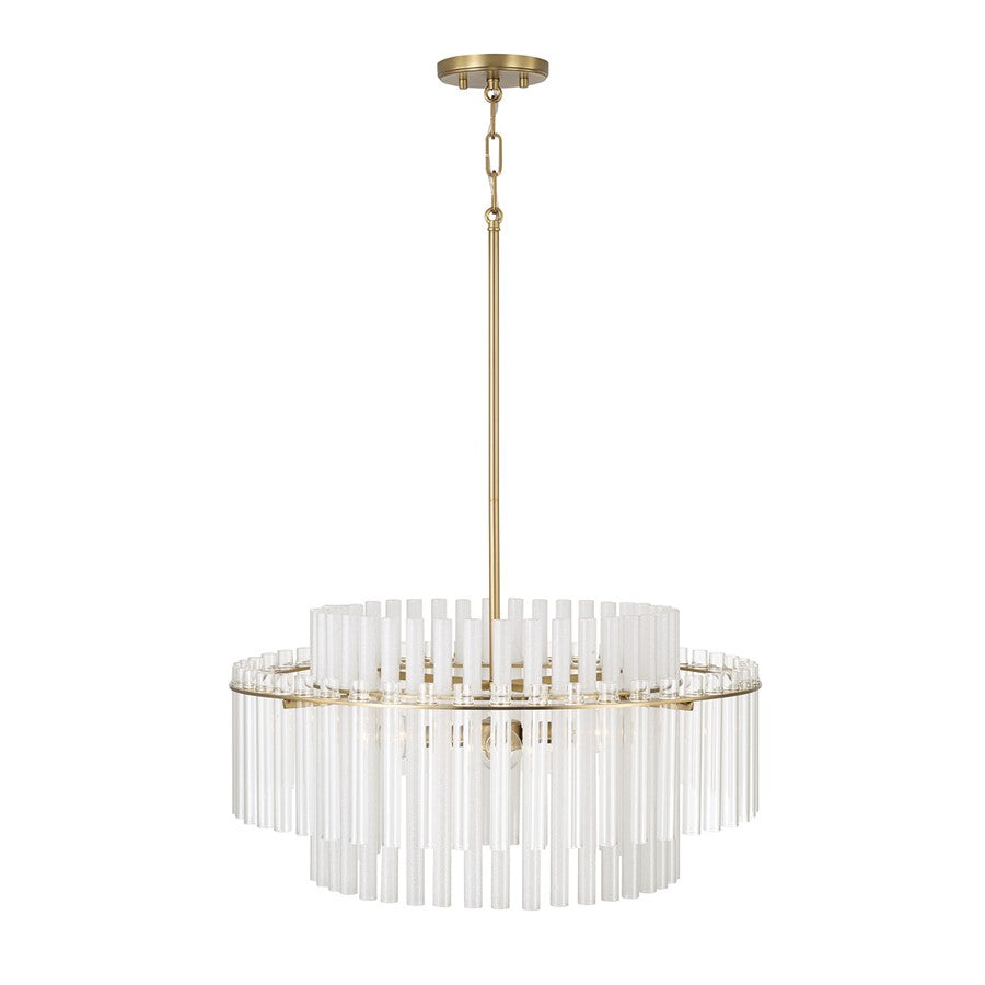 Capital Lighting Blair 4 Light Pendant, Aged Brass