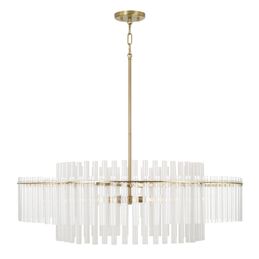 Capital Lighting Blair 6 Light Pendant, Aged Brass - 358761AD