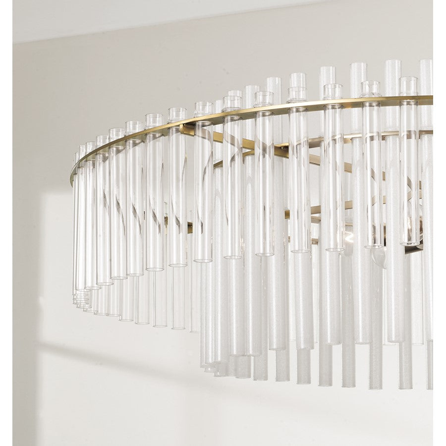 Capital Lighting Blair 6 Light Pendant, Aged Brass