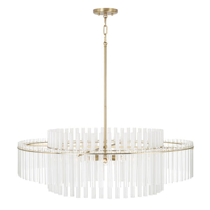 Capital Lighting Blair 6 Light Pendant, Aged Brass