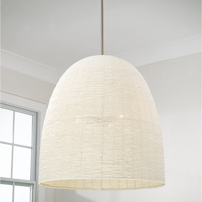 Capital Lighting Natalia 3 Light Pendant, Aged Brass