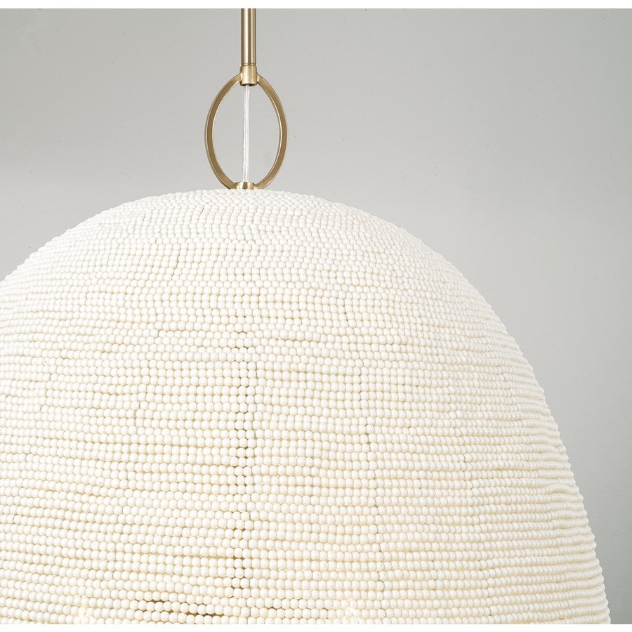 Capital Lighting Natalia 3 Light Pendant, Aged Brass