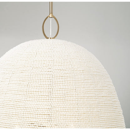 Capital Lighting Natalia 3 Light Pendant, Aged Brass