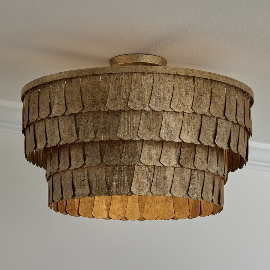 Capital Lighting Arden 4 Light Pendant, Ancestral Gold