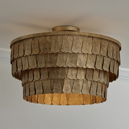 Capital Lighting Arden 4 Light Pendant, Ancestral Gold