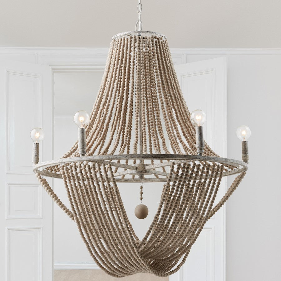 6 Light Chandelier, Mystic Sand