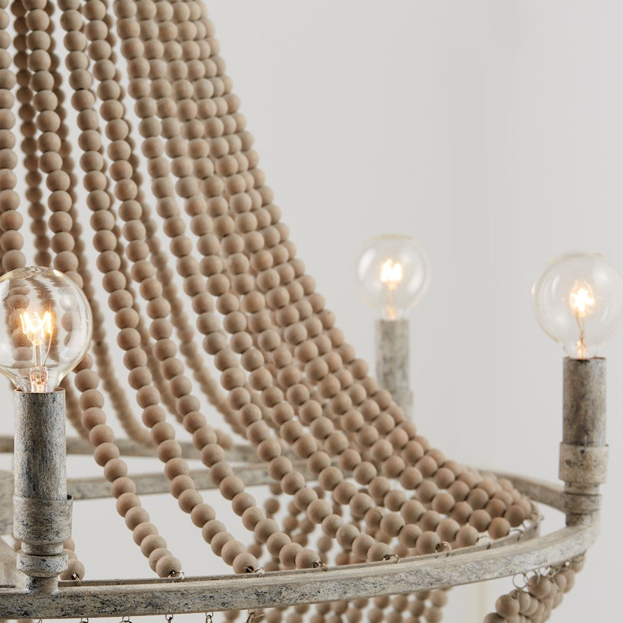 6 Light Chandelier, Mystic Sand