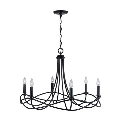 Sonnet Chandelier, Matte Black